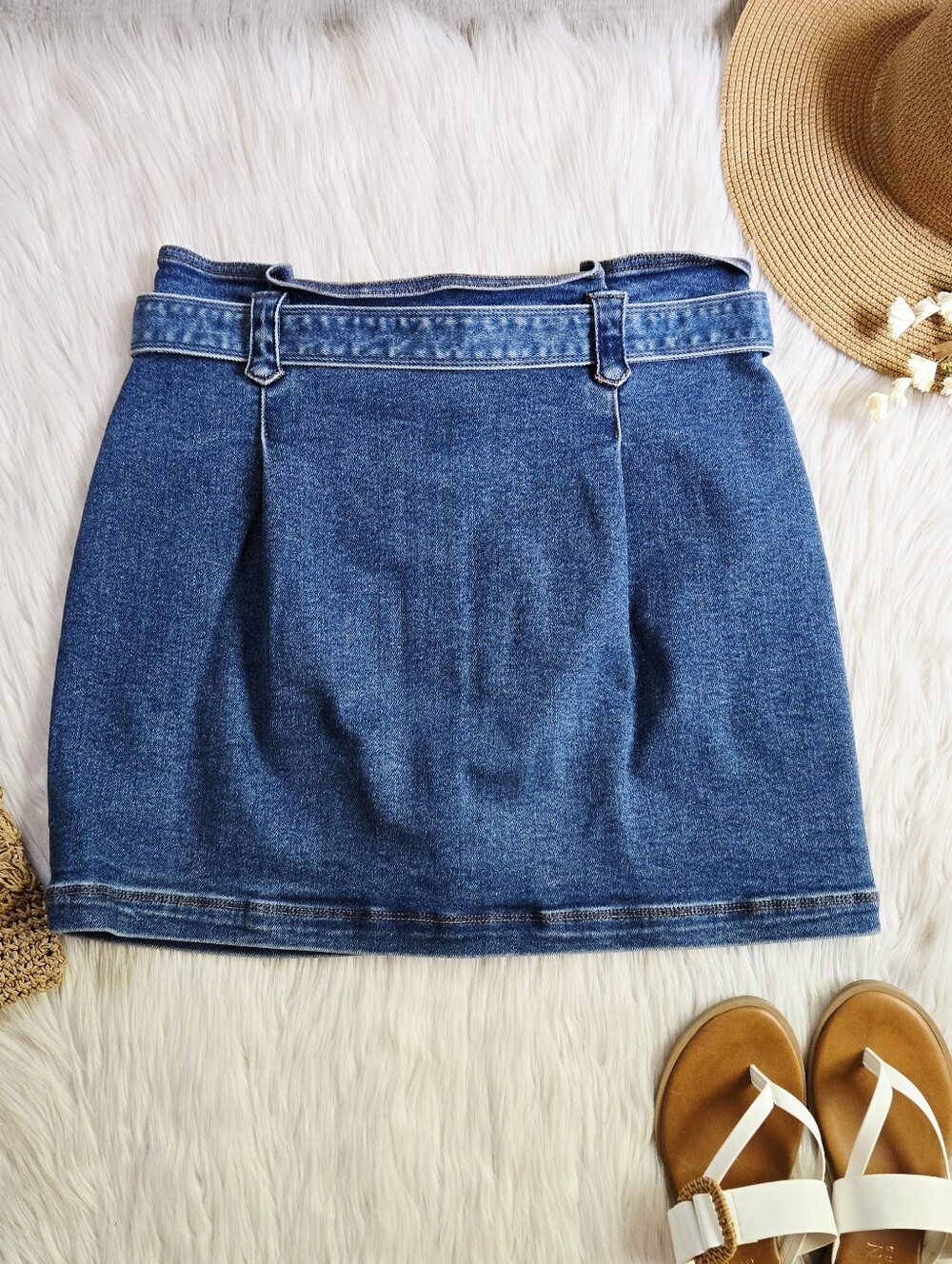 Dear John Elysee South Beach Mini Skirt Denim - Picture 4 of 4